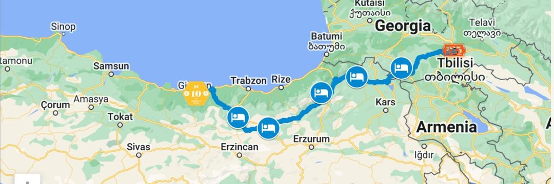 Sponsored cycle ride across Turkey and Georgia