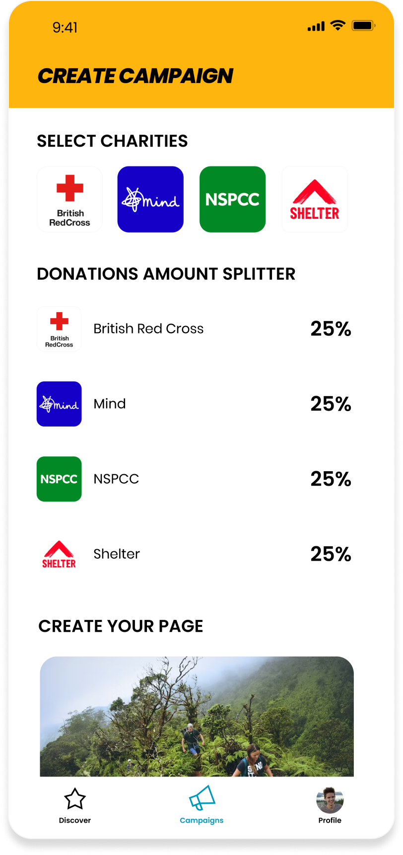 Share the love with Split Donations